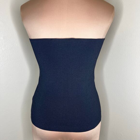 Zara Bustier Corset Top Medium Womens Strapless Sweetheart Neck Knit Versatile - Picture 4 of 9